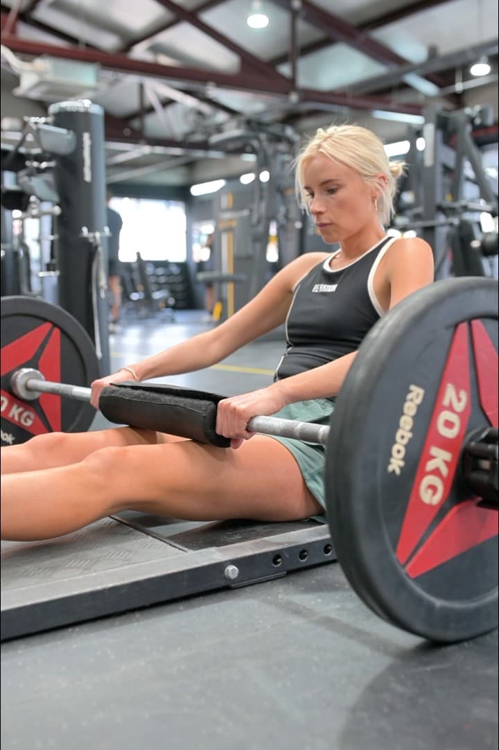 Athlete preparing for a lift
